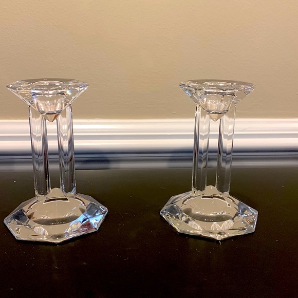 Lenox Other - Set of 2 Lennox crystal candleholders